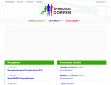 Tablet Screenshot of gymnasiumdorfen.de